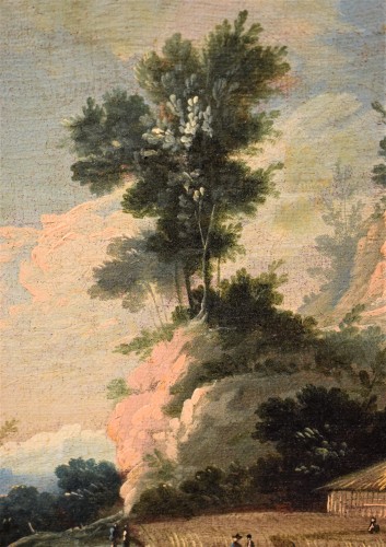 Paire de paysages vénitiens - Pietro Antonio Domenichini (1699-1743) - Louis XV